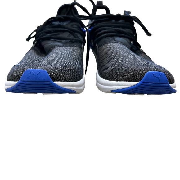 Puma Electron 2.0 Sport Virtual Lace Up Sneakers Men\'s Sz 12 Black Blue Casual